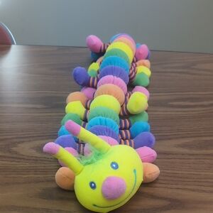 Melissa And Doug Rainbow Tummy Time Caterpillar Plush Toy